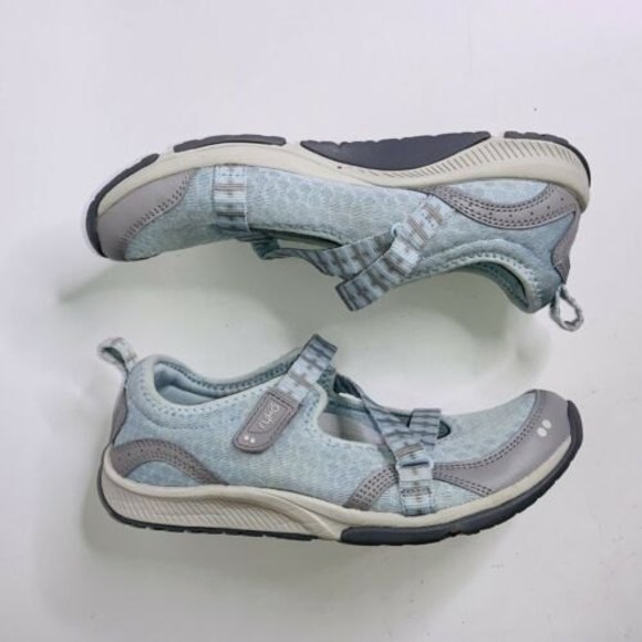 Womans Size 8 Ryka Kailee Maryjane Sneakers Shoes Mint Green & Gray - Picture 2 of 12